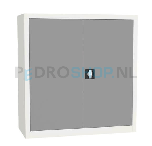 Draaideurkast SQ-103, 104*100*43,5 aluminium, 2 legborden