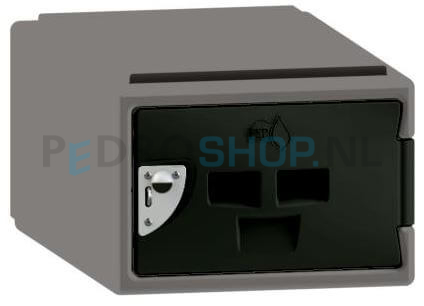 Polyethyleen cube locker FSP, 1-deurs, 25*38*45 cm, zwart