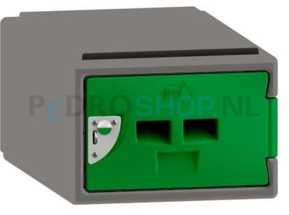 Polyethyleen cube locker FSP, 1-deurs, 25*38*45 cm, groen