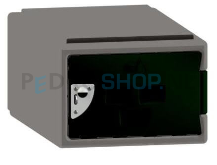 Polyethyleen cube locker FSP, 1-deurs, 25*38*45 cm, bosgroen