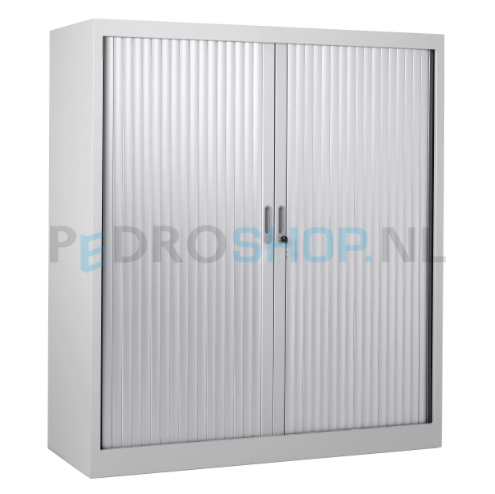 Roldeurkast PDC 135-120, 135*120*45, 3 legborden, aluminium