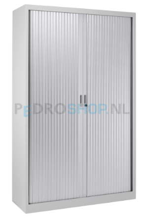 Roldeurkast PDC195-120, 195*120*45, 4 legborden, aluminium